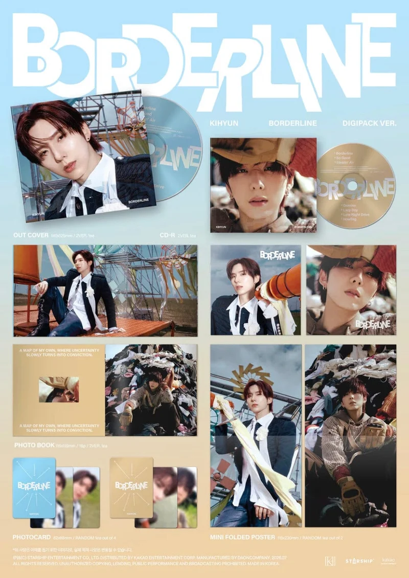 KIHYUN (MONSTA X) - BORDERLINE (DIGIPACK VER.)