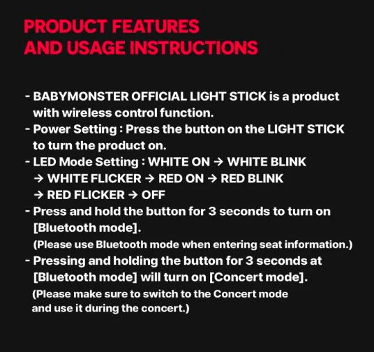 BABYMONSTER - LIGHT STICK OFICIAL
