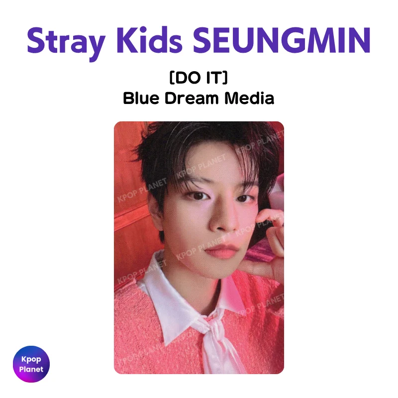 Stray Kids SEUNGMIN Photocard [ DO IT ] Blue Dream Media