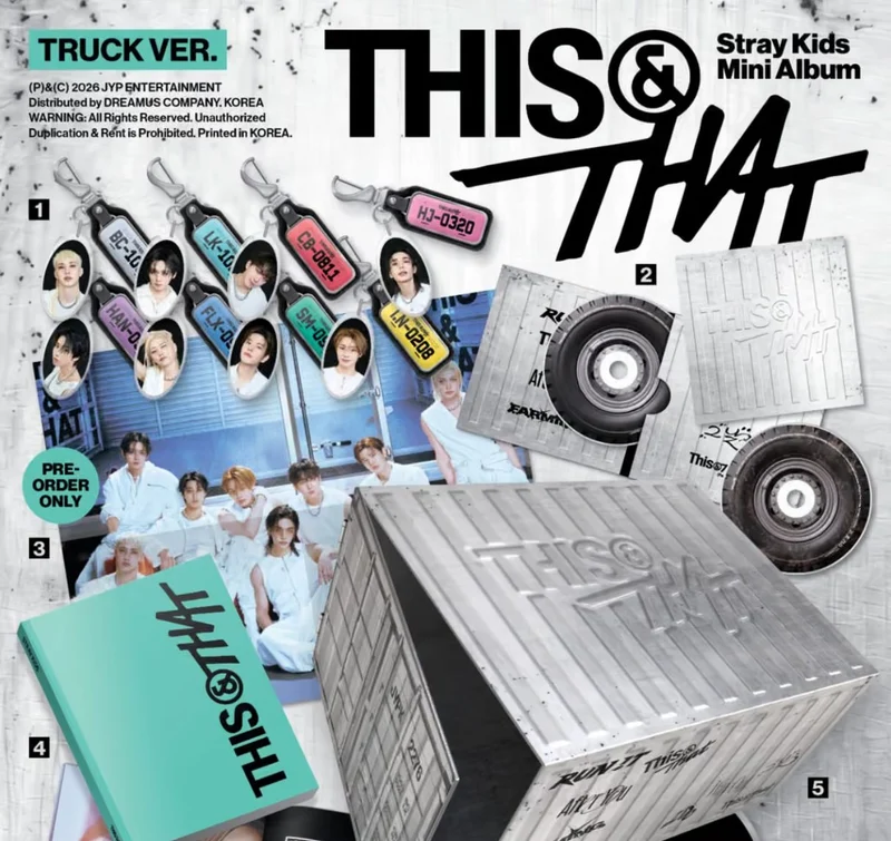 STRAY KIDS - THIS & THAT (TRUCK VER.) (LIMITED) + FANS SHOP Gift