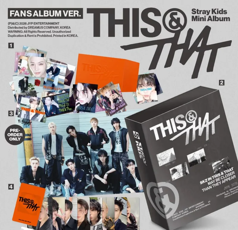 STRAY KIDS - THIS & THAT (FANS ALBUM VER.) + Apple Music Gift
