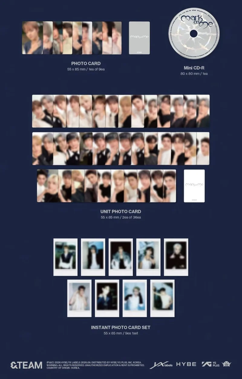 &TEAM - MARK ON ME (2ND KOREAN MINI ALBUM) (MINI CD VER.)