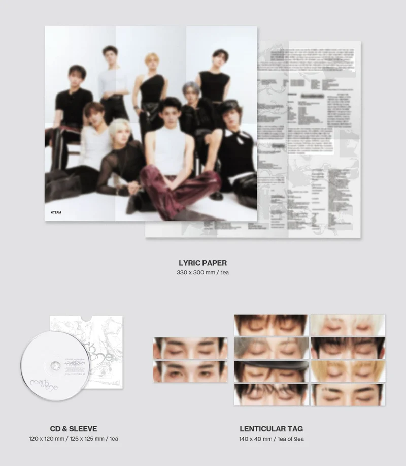 &TEAM - MARK ON ME (2ND KOREAN MINI ALBUM) (SOLO VER.) SET + EARLY-BIRD Weverse Gift