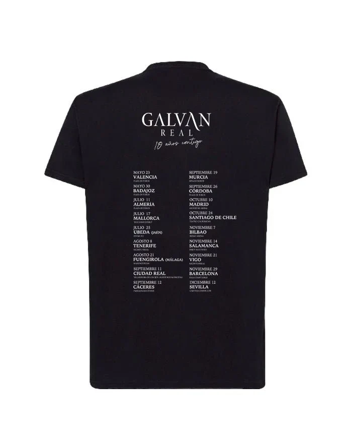 Galván Real - Camiseta "Gira 10 años contigo" Unisex