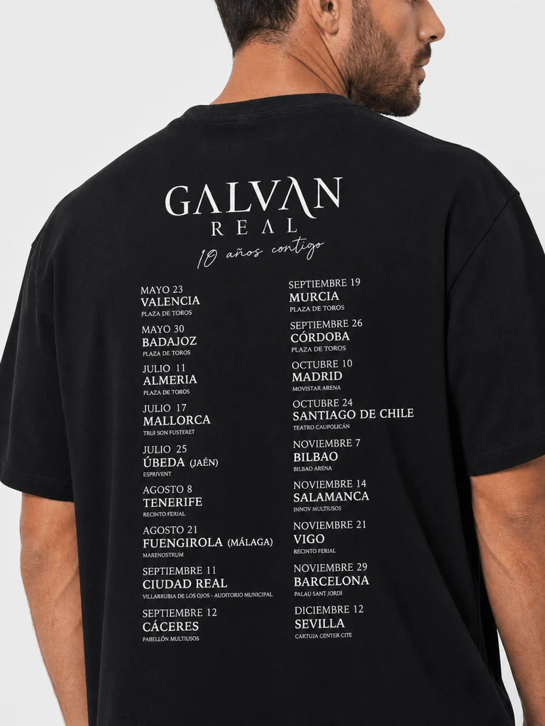 Galván Real - Camiseta "Gira 10 años contigo" Unisex