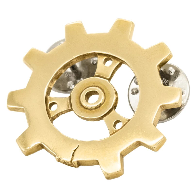 Pin de engranaje de bronce de Auri