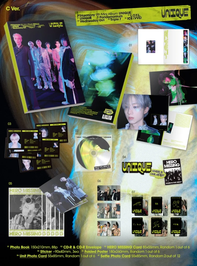 P1Harmony 9th Mini Album [UNIQUE] (Photobook Ver.)