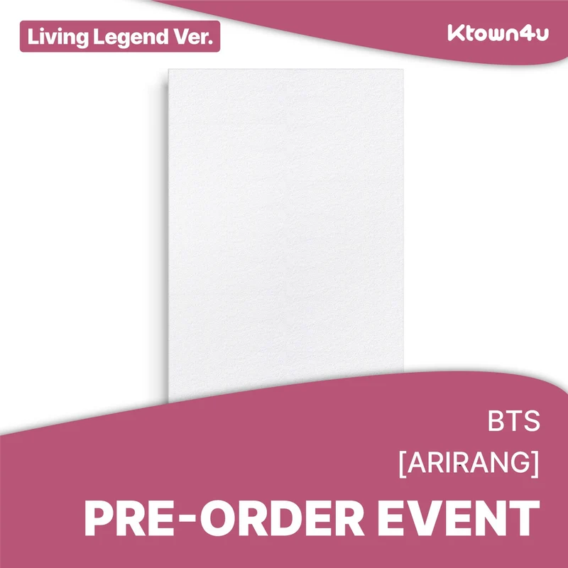 BTS 5th Full Album [ARIRANG] (Living Legend Ver.) + POB Ktown4u