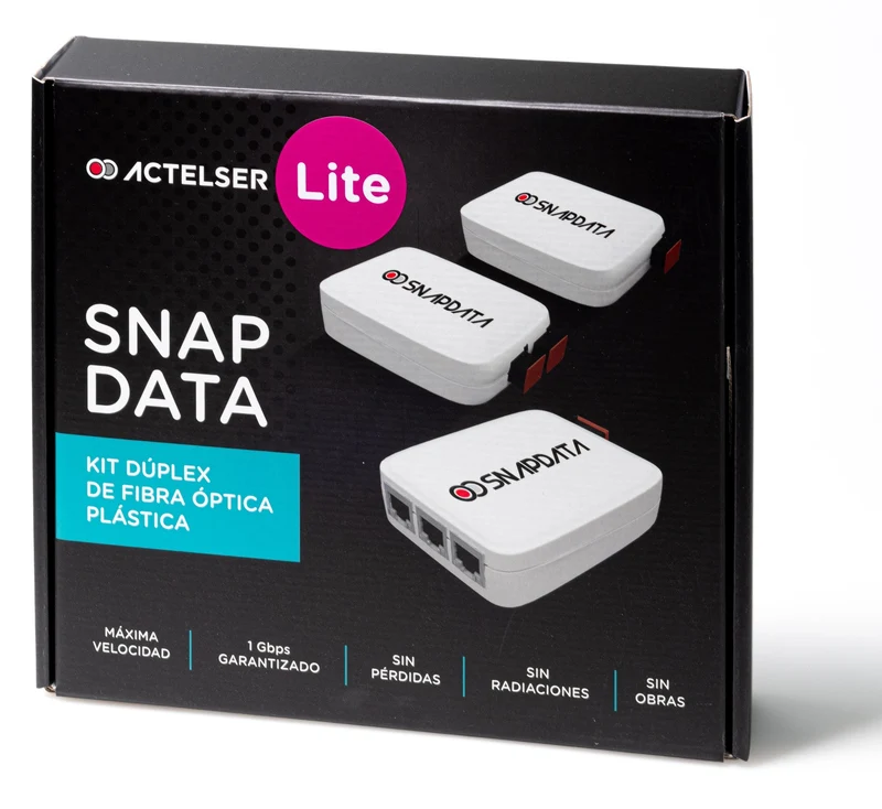 Kit Dúplex Lite de Fibra Óptica Plástica Snap Data