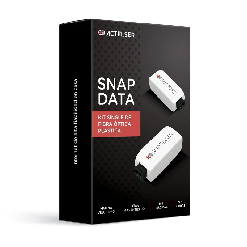 Kit Single 1 Gbps de Fibra Óptica Plástica Snap Data