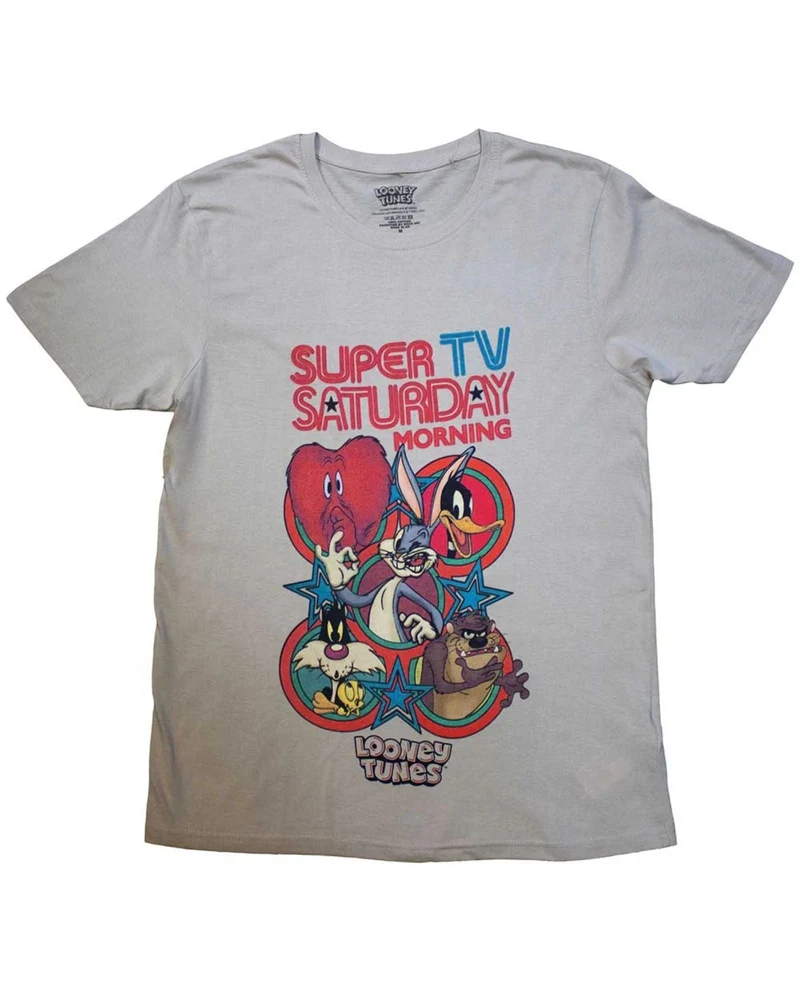Looney Tunes - Camiseta "Super Saturday TV" Unisex