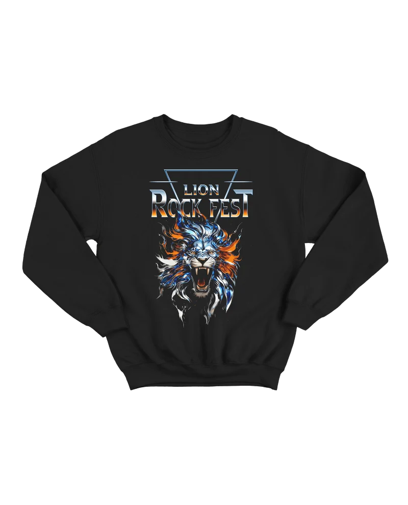 Lion Rock Fest - Sudadera Clásica Oficial Lion Rock Fest 2026 Negra