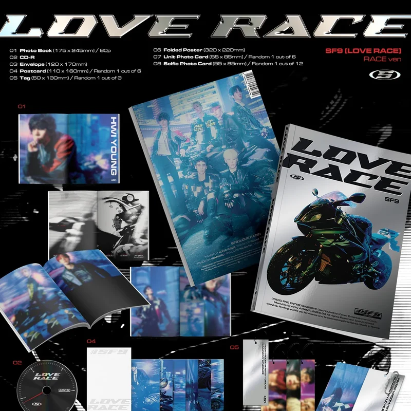 SF9 15th Mini Album [LOVE RACE]