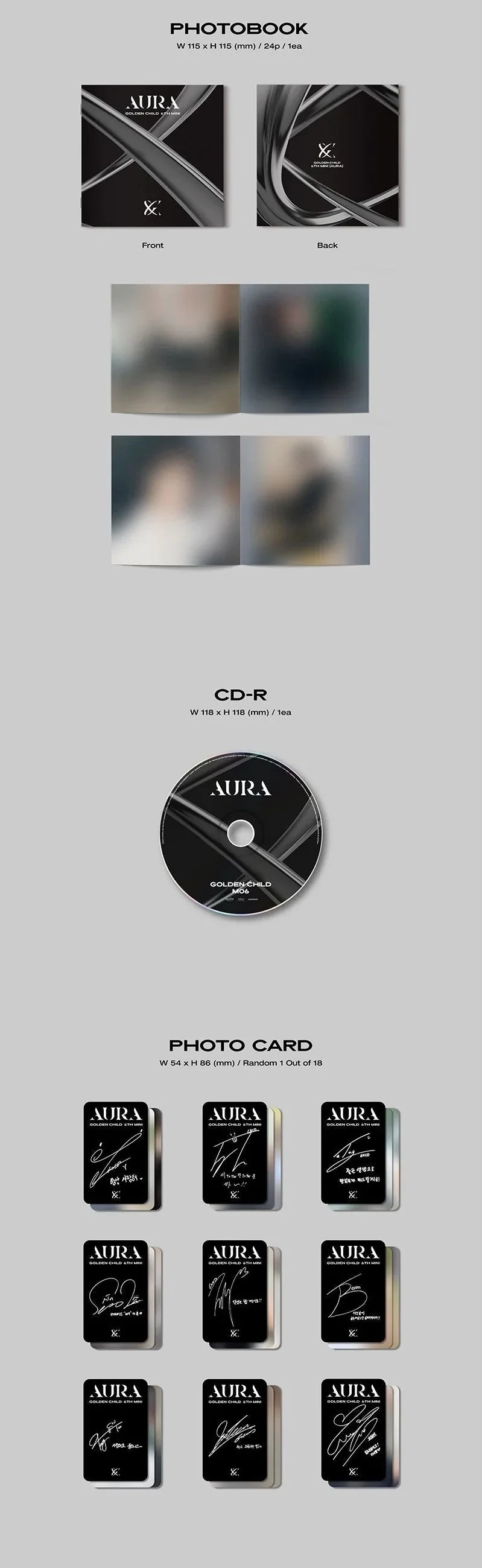 GOLDEN CHILD - AURA (COMPACT VER.) 6TH MINI ALBUM