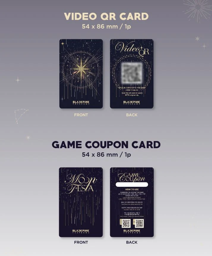 BLACKPINK - THE GAME COUPON CARD COLLECTION (MOON FESTA)