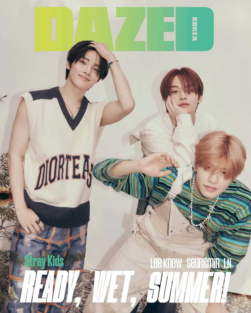 STRAY KIDS (Lee Know, Seungmin, I.N) - DAZED MAGAZINE (2023 July Issue)