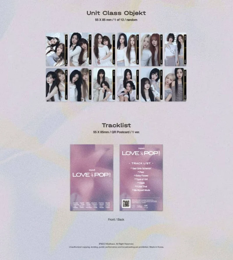 TRIPLES - LOVE&POP PT.1 (OBJEKT MUSIC ALBUM)