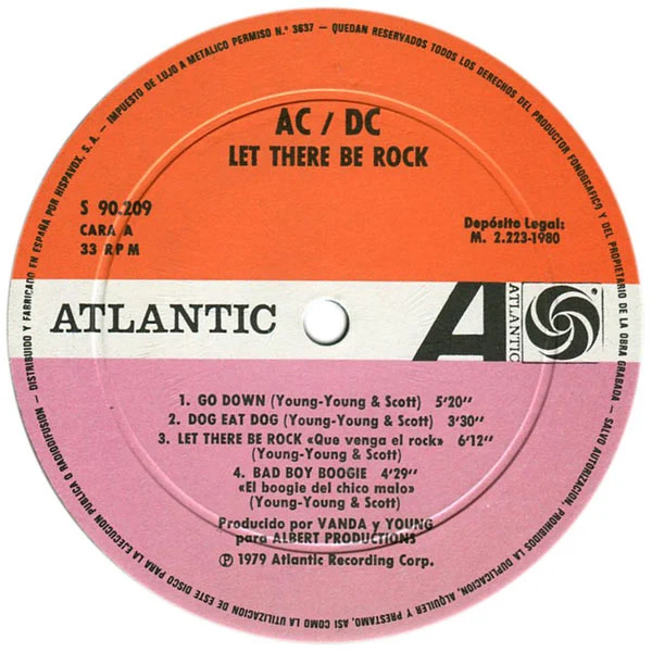 AC/DC ‎| Let There Be Rock