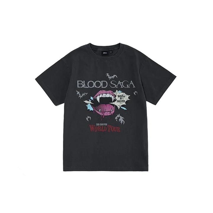[ENHYPEN] Blood Saga : S/S T-Shirt Charcoal
