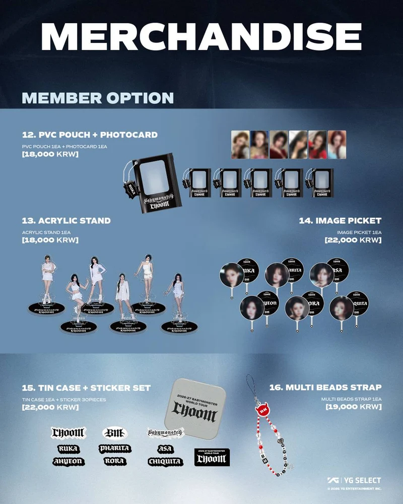 [BABYMONSTER] Choom World Tour In Seoul : Line Up