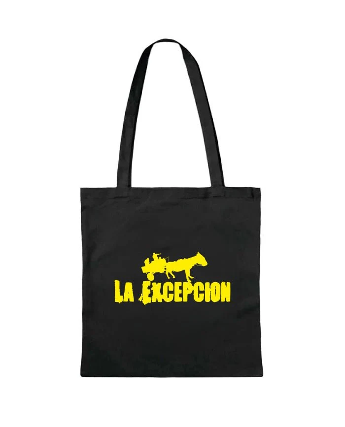 La Excepción - Tote Bag "Logo Amarillo" Negra
