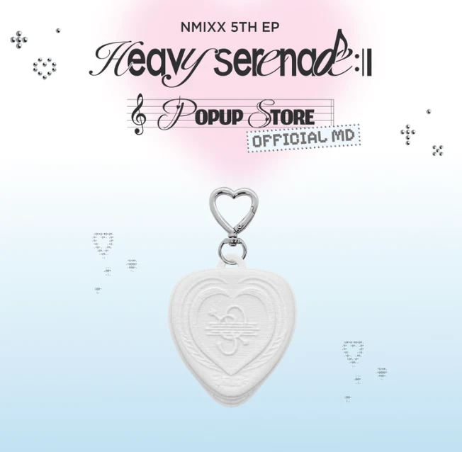 [NMIXX] Heavy Serenade : Heart Clicker Keyring