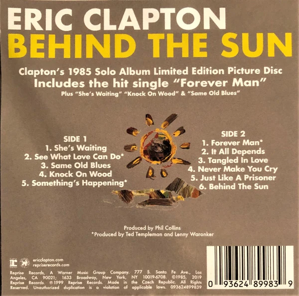 Eric Clapton | Behind The Sun [Picture Disc]