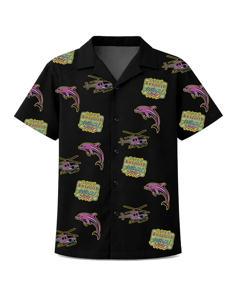 Café Quijano - Camisa Hawaiana Estampada