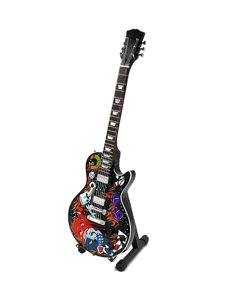 Music Legends - N3094 Mini Guitarra Artesanal de Colección (Años 80)