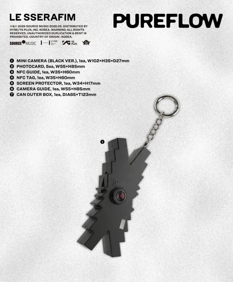 LE SSERAFIM - 'PUREFLOW' PT.1 (MINI CAMERA VER.)