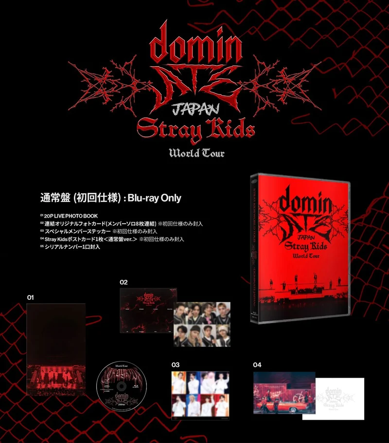 STRAY KIDS - WORLD TOUR 'DOMINATE JAPAN' (BLU-RAY) + Tower Records Gift
