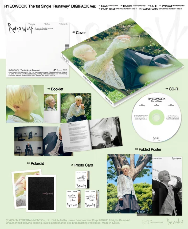 RYEOWOOK (SUPER JUNIOR) - RUNAWAY (DIGIPACK VER.)