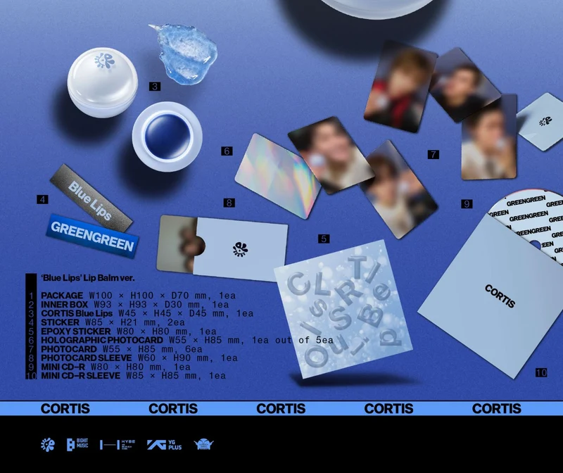 CORTIS - GREENGREEN ('BLUE LIPS' LIP BALM VER.)