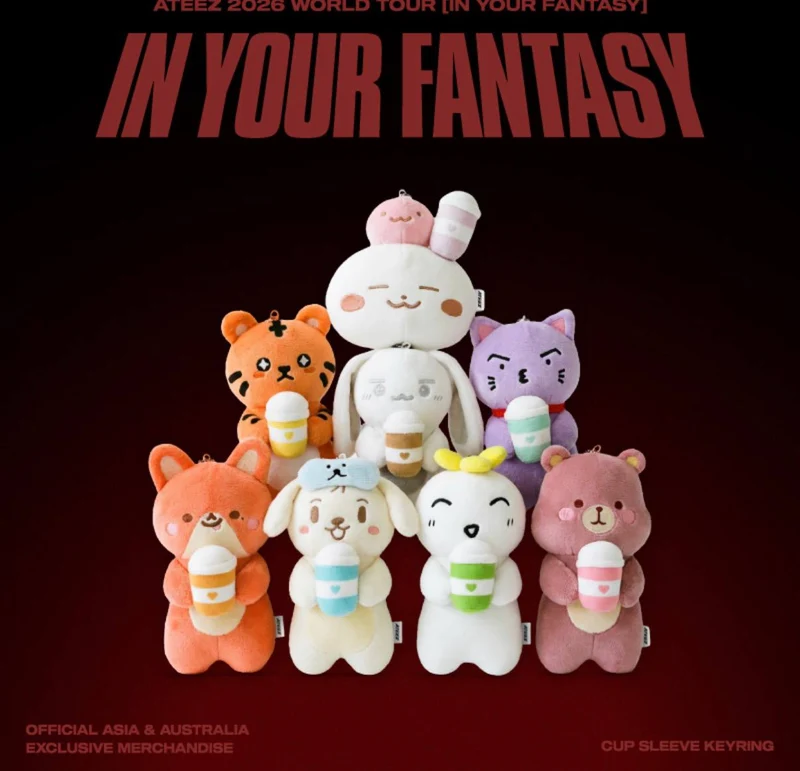 [ATEEZ] 2026 World Tour [IN YOUR FANTASY] Cup Sleeve Keyring
