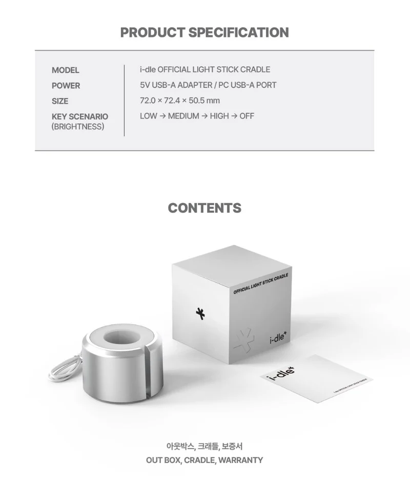 I-DLE - OFFICIAL LIGHT STICK VER. 3 CRADLE