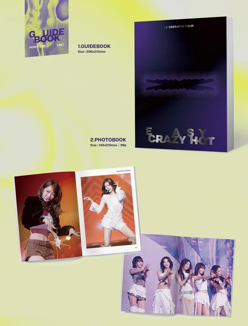 LE SSERAFIM - TOUR 'EASY CRAZY HOT' ENCORE IN SEOUL (DIGITAL CODE) + Accordion Postcard