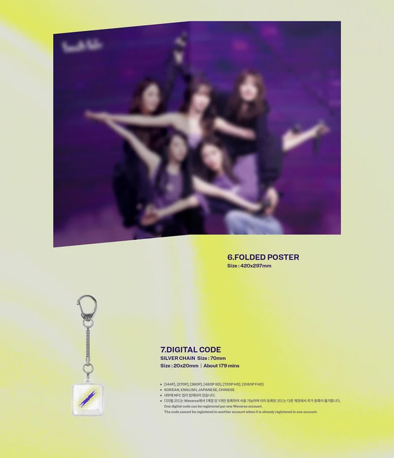 LE SSERAFIM - TOUR 'EASY CRAZY HOT' ENCORE IN SEOUL (DIGITAL CODE) + Accordion Postcard