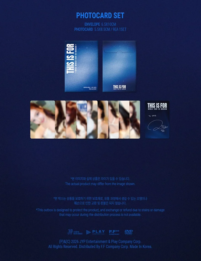 TWICE - 'THIS IS FOR' WORLD TOUR IN INCHEON (DVD & BLU-RAY) + Original Ticket