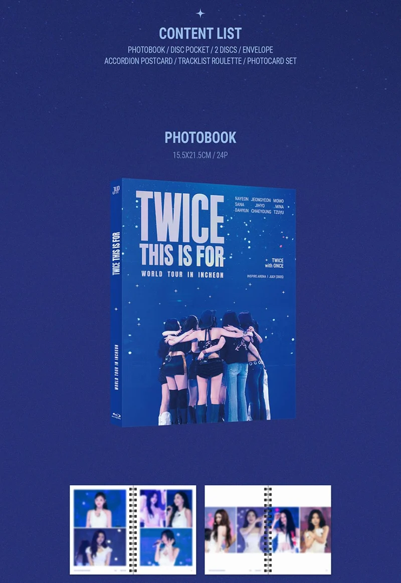 TWICE - 'THIS IS FOR' WORLD TOUR IN INCHEON (DVD & BLU-RAY) + Original Ticket