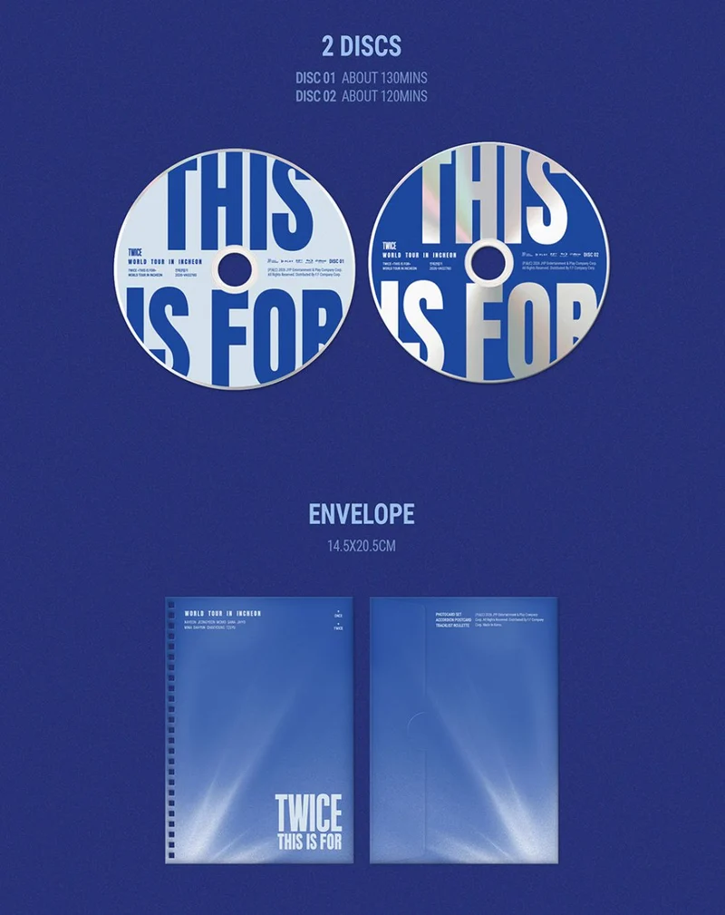 TWICE - 'THIS IS FOR' WORLD TOUR IN INCHEON (DVD & BLU-RAY) + Original Ticket
