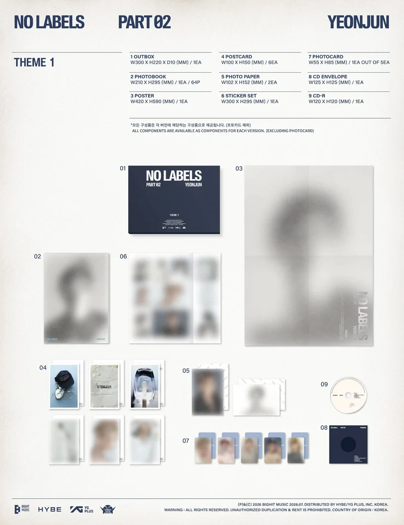 YEONJUN (TXT) - NO LABELS: PART 02 + BDM Gift