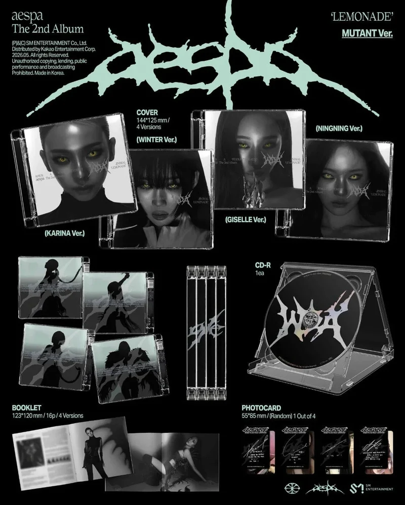 AESPA - LEMONADE (MUTANT VER.) + Apple Music Lucky Draw 2 Gift