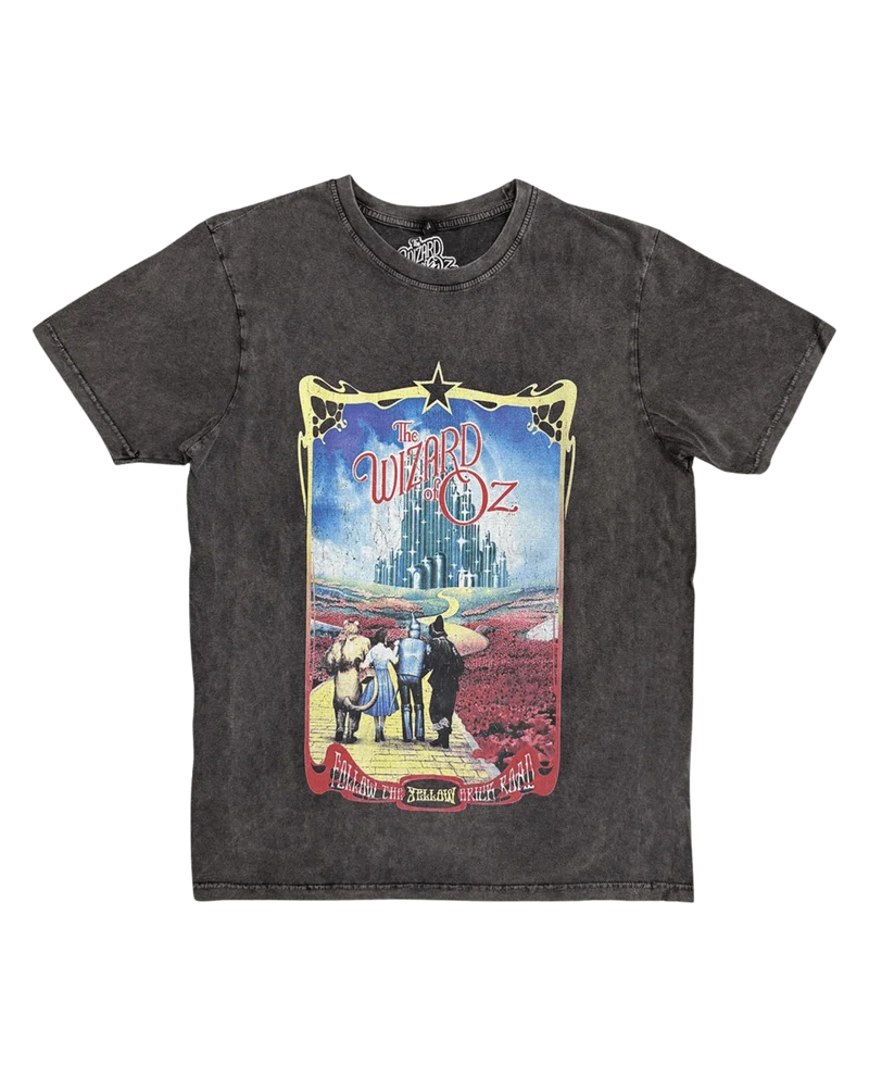 Wizard Of Oz - Camiseta "Yellow Brick Road Stone Wash" Unisex