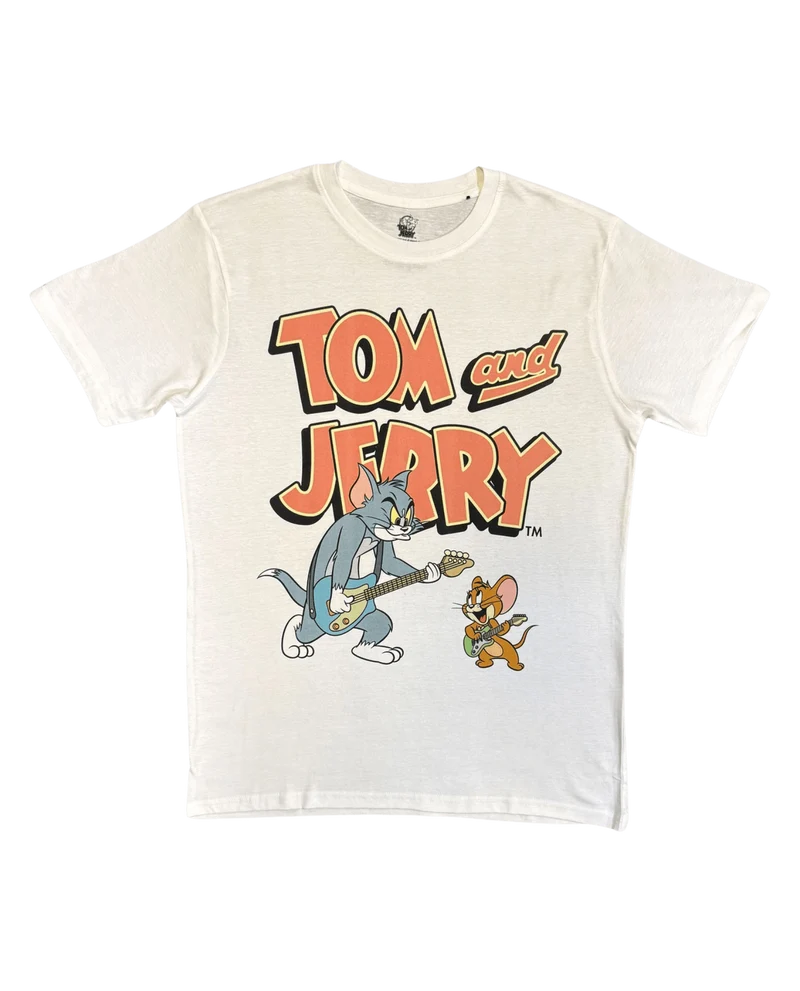Tom & Jerry - Camiseta "Playing Guitar" Unisex