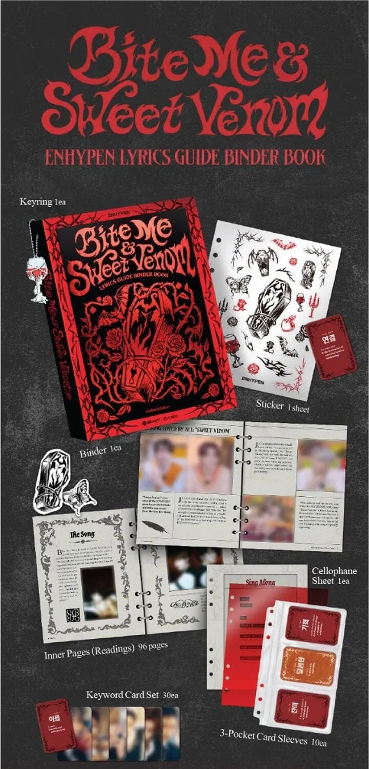 ENHYPEN - LYRICS GUIDE BINDER BOOK