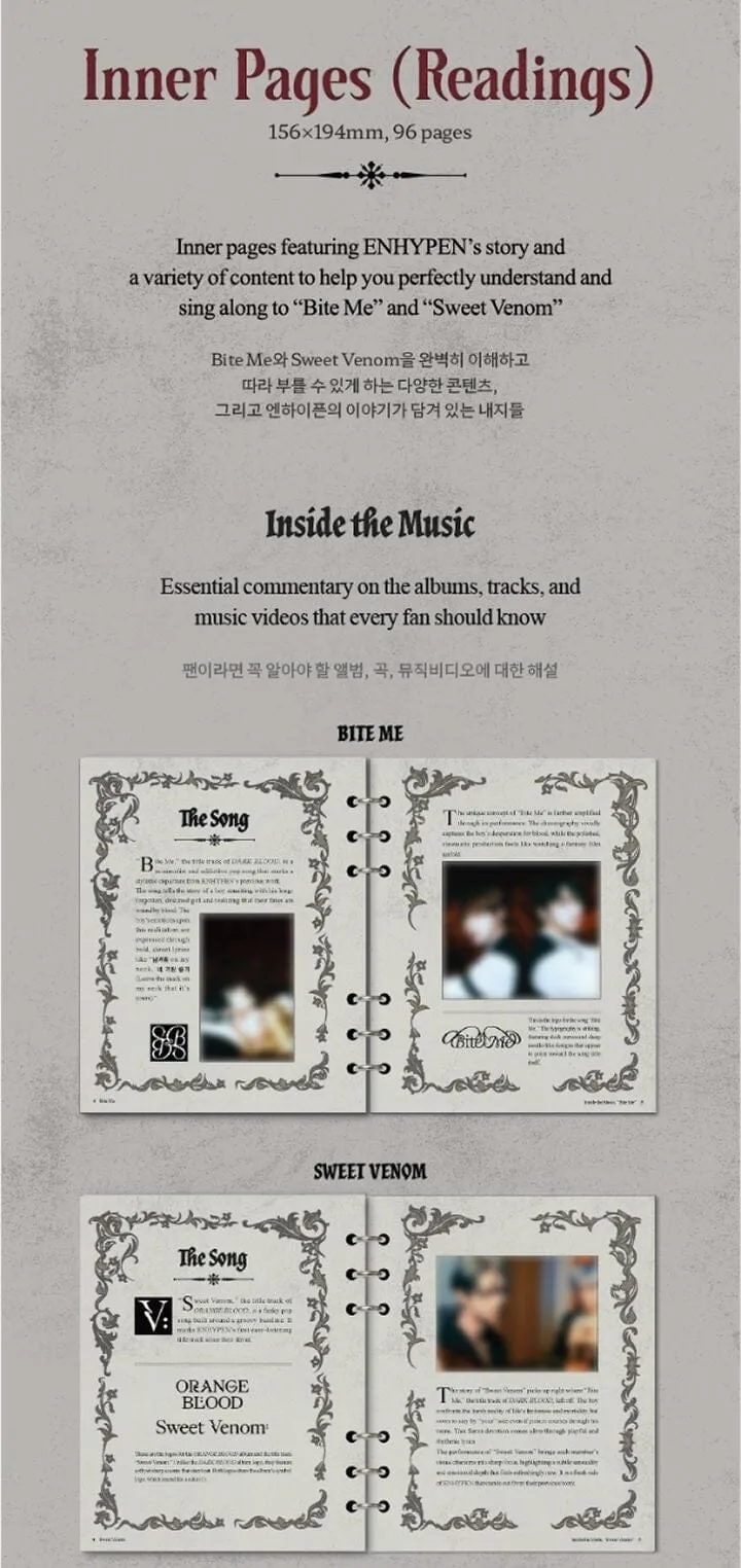 ENHYPEN - LYRICS GUIDE BINDER BOOK