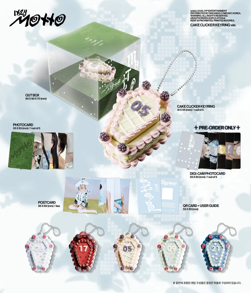 ITZY - MOTTO (CAKE CLICKER KEYRING VER.) + FANS SHOP Gift
