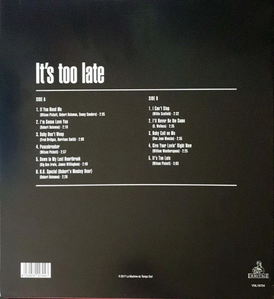 Wilson Pickett | It's Too Late