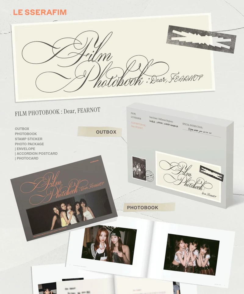 LE SSERAFIM - FILM PHOTOBOOK : DEAR, FEARNOT