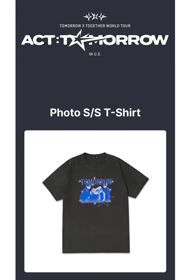 TXT - WORLD TOUR 'ACT : TOMORROW' IN U.S. OFFICIAL MD
